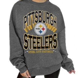 Pittsburgh Steelers Gameday Couture Women's Long Weekend Premium Fleece Drop Sho